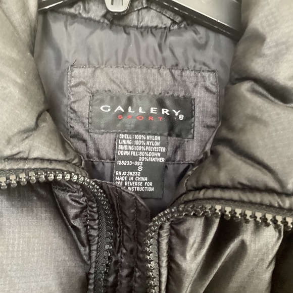 🖤Gallery Women’s Black Puffer Jacket – Lightweight Down/Feather Quilted Coat, S - Picture 4 of 6